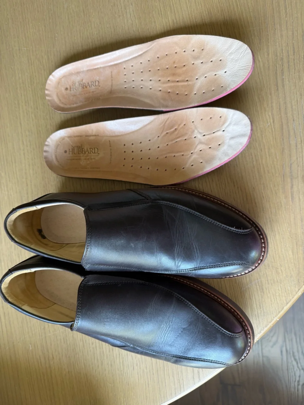 SAMUEL HUBBARD Frequent Traveler Dark Brown Leather Loafers Size 9.5